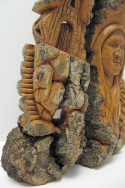 Bark Carving - #16 - Detailed view