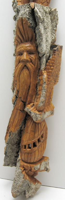 Bark Carving - #22 - Detailed view