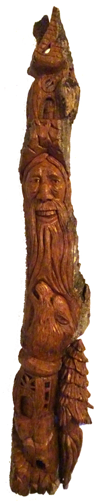 Bark Carving - #35 - 69 x 14 cm  (27 x 5.5 inches)