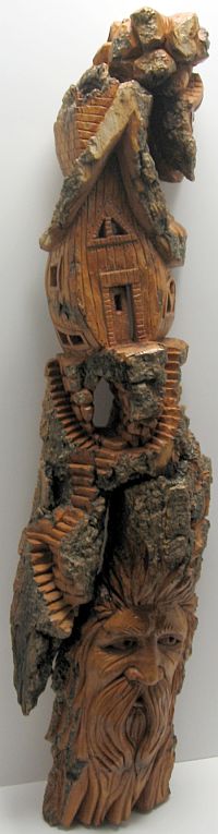 Bark Carving - #5 - 51 x 13 cm  (20 x 5 inches)
