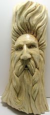 Laurel Leaf Willow Wood Carvings - Curly Mustache