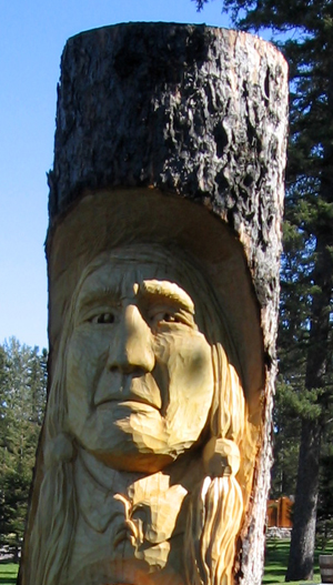 Spruce carving named 